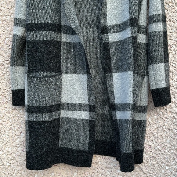 Cyrus Plaid Open Jacket with Collar - Picture 3 of 6
